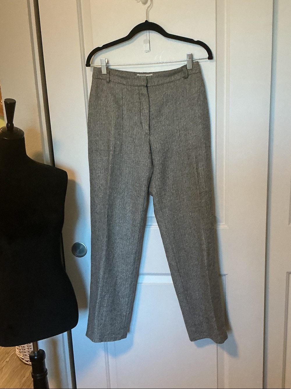 Paul & Joe Gray Dress Trousers - Tailored Straight Fit 38